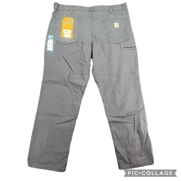 Carhartt Rugged Flex Relaxed Fit Canvas Work Pants 40x30 BN2517-M Grey - Picture 1 of 10